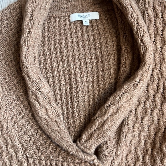 Madewell Womens Sweater X Small Brown Knit Casual‎ Career Cardigan - Picture 2 of 9
